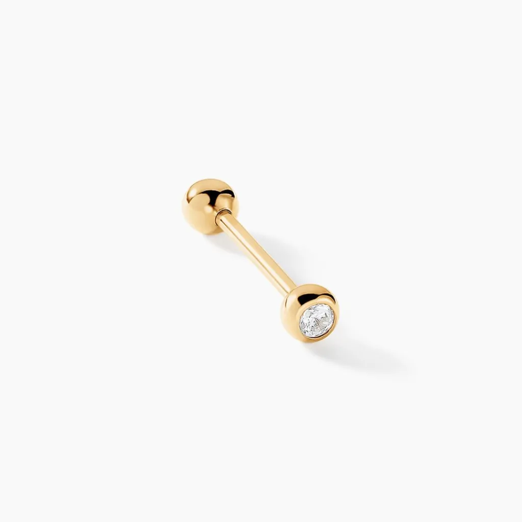 Histoire d'Or Piercing Elpida Or Jaune Oxyde De Zirconium Hot
