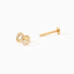 Histoire d'Or Piercing Erland Or Jaune Oxyde De Zirconium New