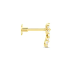 Histoire d'Or Piercing Margarid Or Jaune Oxyde De Zirconium Outlet