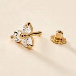 Histoire d'Or Piercing Nakato Or Jaune Oxyde De Zirconium Hot