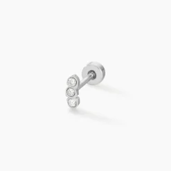 Histoire d'Or Piercing Pirias De Zirconium acier blanc oxyde Online
