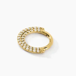 Histoire d'Or Piercing Septum Bettris Acier Jaune Oxyde De Zirconium New