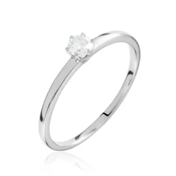 Histoire d'Or Solitaire  Natalia Pl Platine Blanc Diamant Outlet