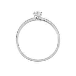 Histoire d'Or Solitaire  Natalia Pl Platine Blanc Diamant Outlet