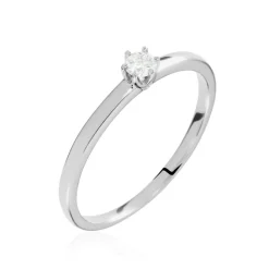 Histoire d'Or Solitaire  Natalia Platine Blanc Diamant Best
