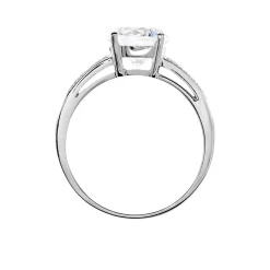 Histoire d'Or Solitaire De Zirconium or blanc oxyde Outlet