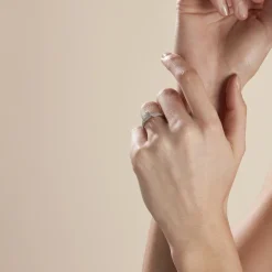 Histoire d'Or Solitaire Or Blanc  Princessa Diamant Synthetique Clearance