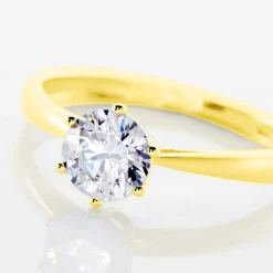Histoire d'Or Solitaire Or Jaune Laurian Oxyde De Zirconium Blanc or jaune oxyde Clearance